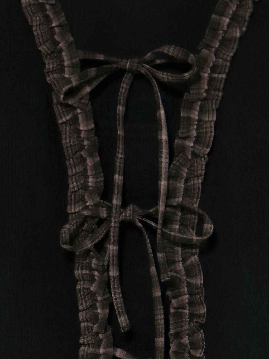 【BUBBLES】チェックフリルトップス