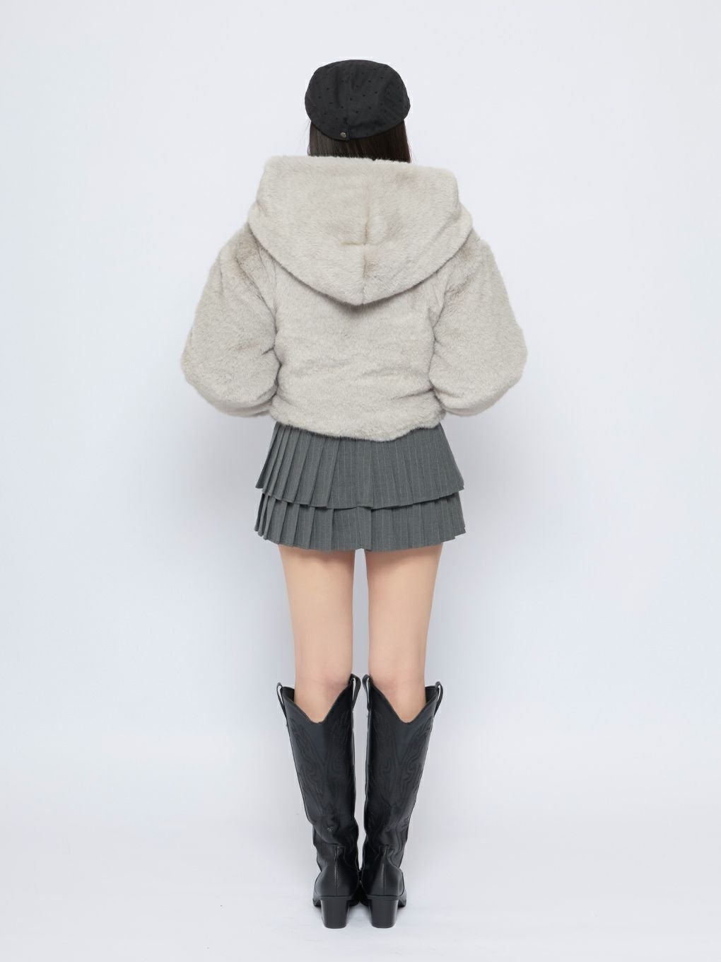 BUBBLES】クロップドファージャケット | sparkling mall online store