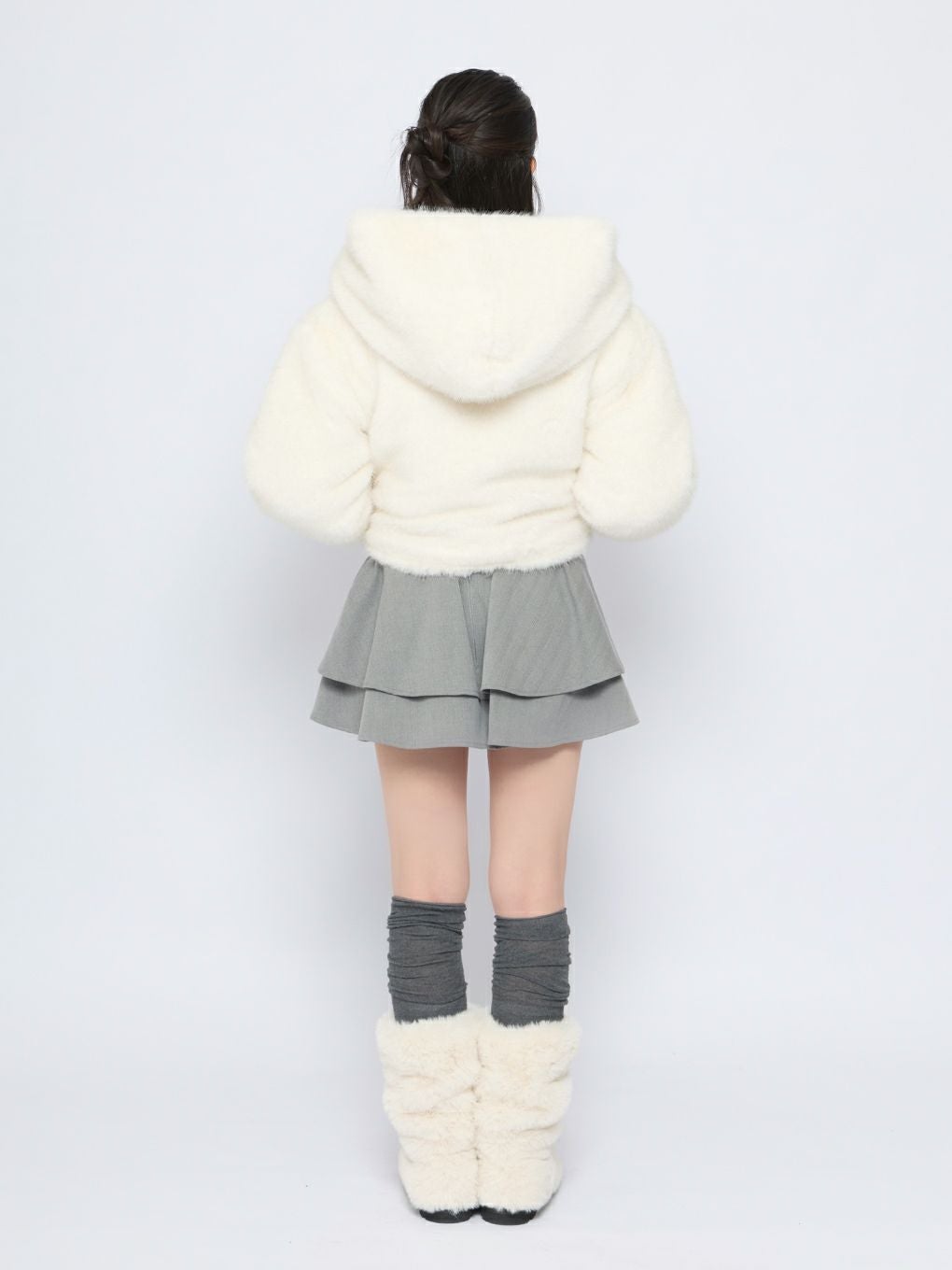 【BUBBLES】クロップドファージャケット