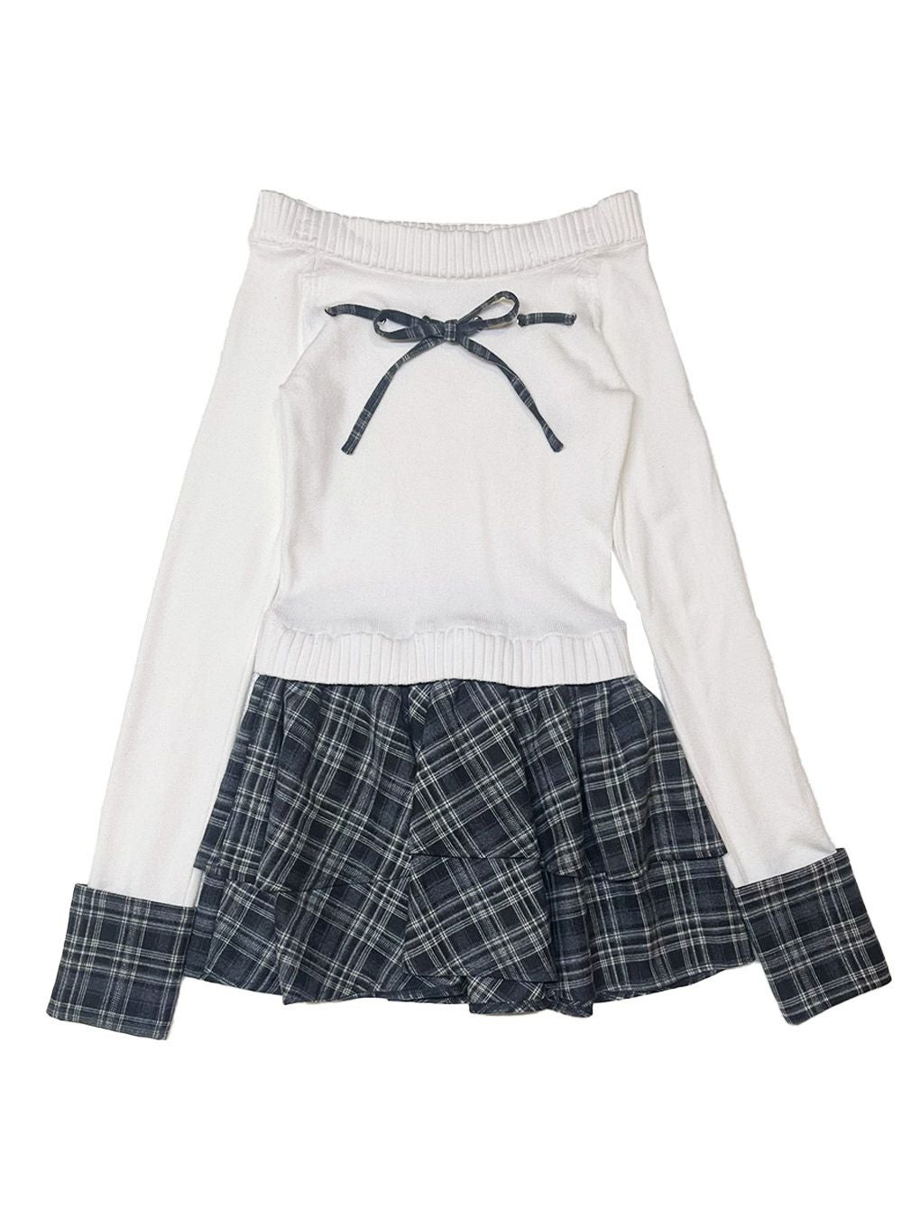 BUBBLES】チェックリボンワンピース | sparkling mall online store