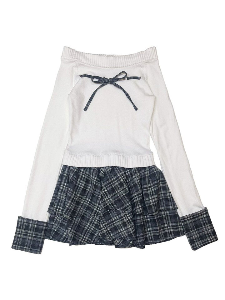 BUBBLES】チェックリボンワンピース | sparkling mall online store