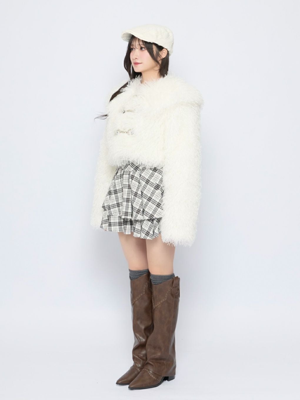 【BUBBLES】中綿ショートファーコート