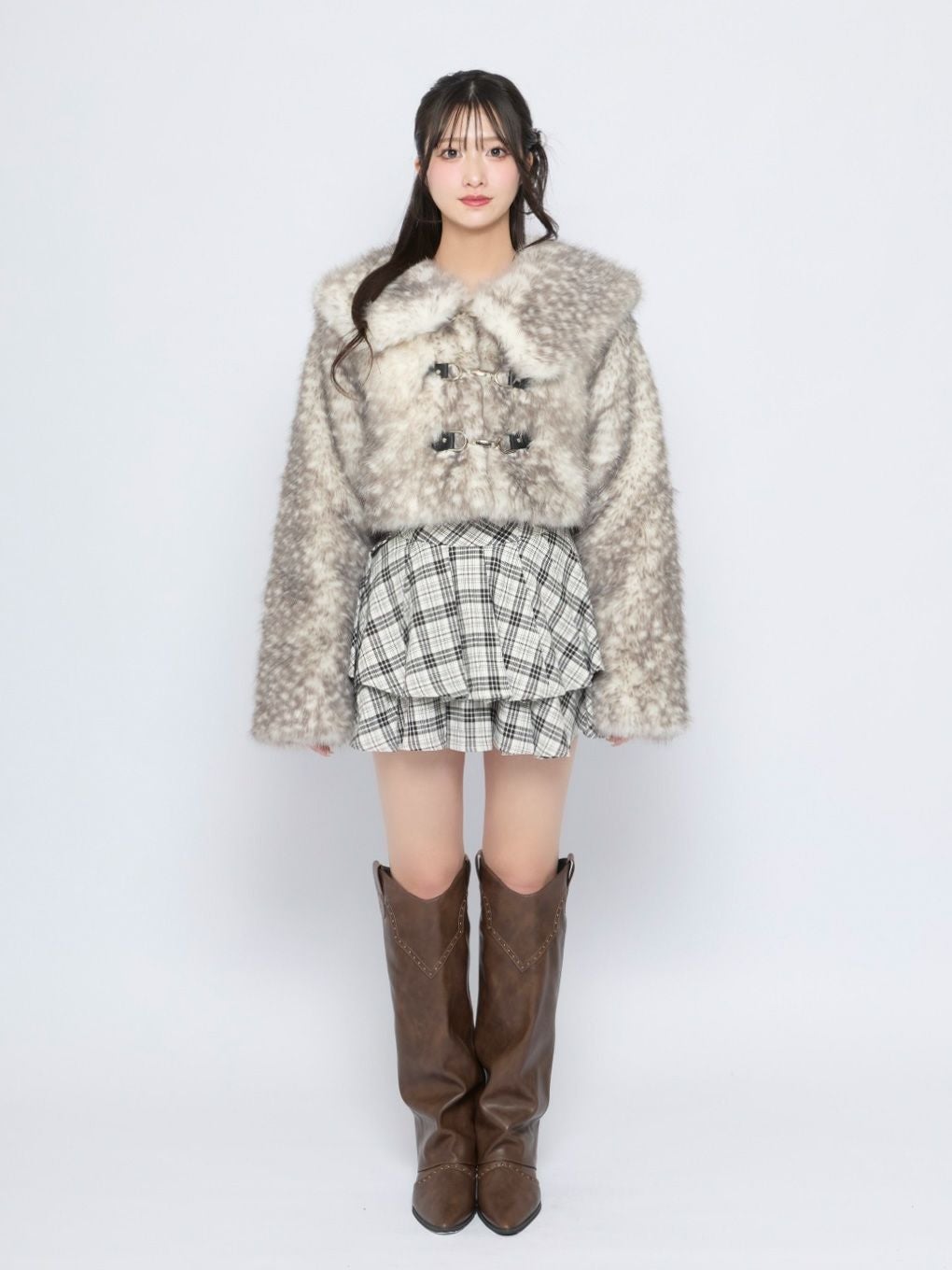 【BUBBLES】中綿ショートファーコート