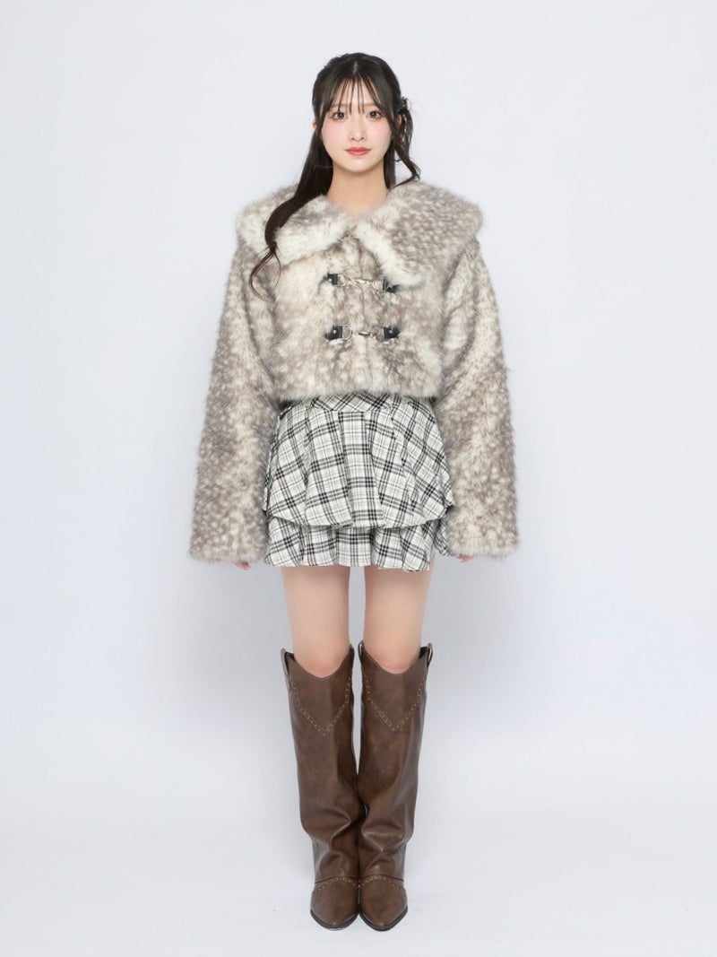 BUBBLES】中綿ショートファーコート | sparkling mall online store