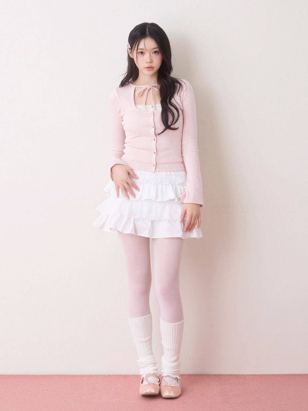BUBBLES】レイヤードリブトップス | sparkling mall online store