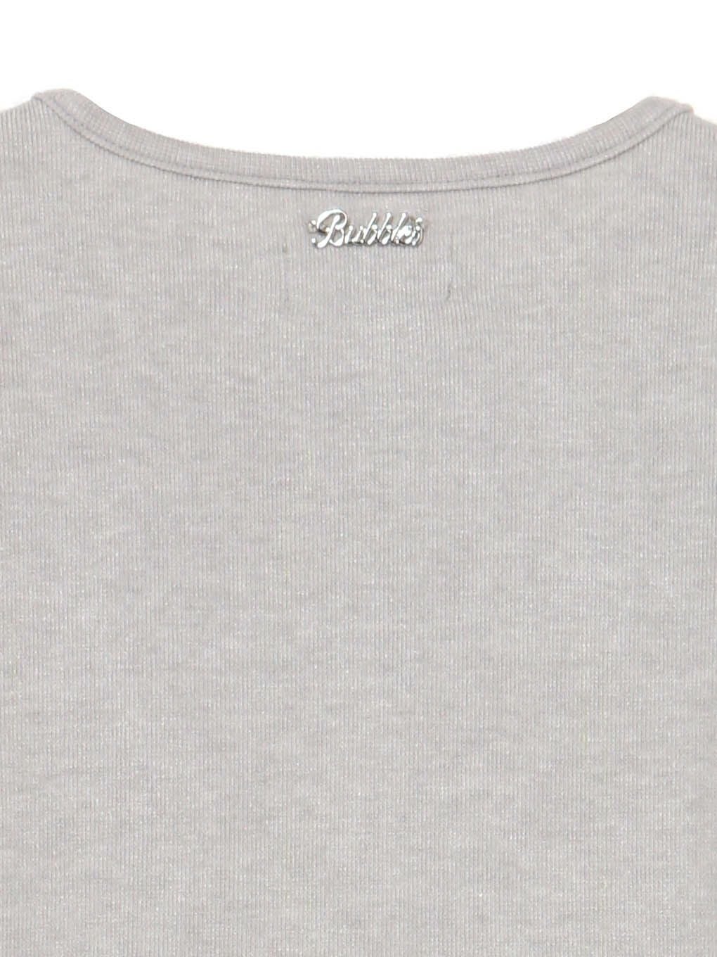 【BUBBLES】レイヤードリブトップス