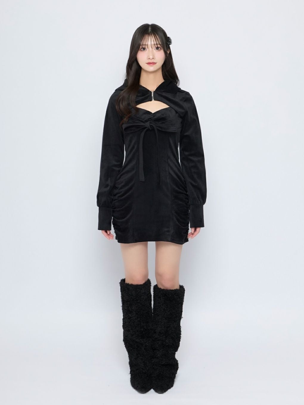 BUBBLES】ベルベットリボンワンピース | sparkling mall online store