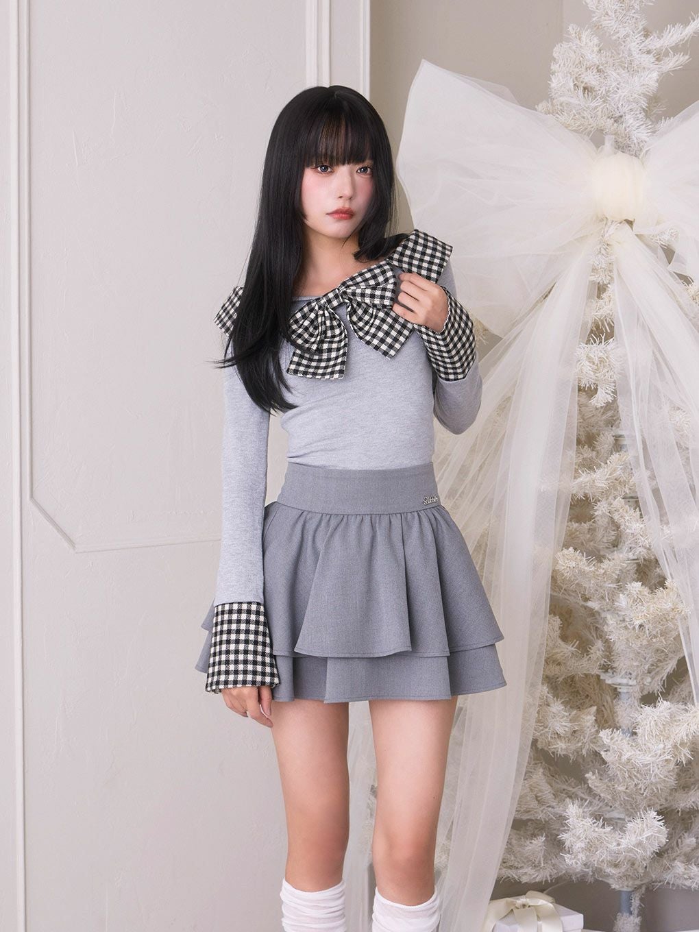 BUBBLES】リボンシャギーニットトップス | sparkling mall online store