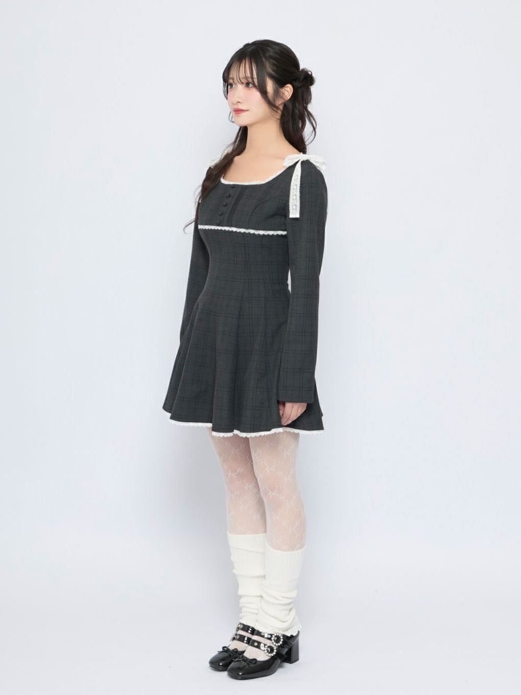 BUBBLES】タイニーリボンフレアワンピース | sparkling mall online store