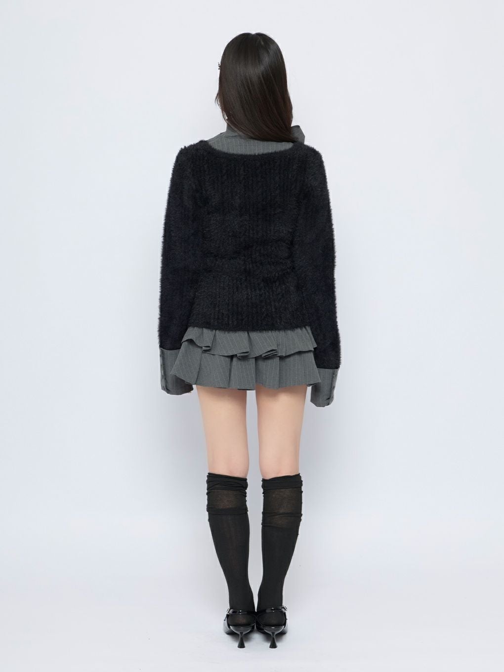 【BUBBLES】リボンタイスクールニット