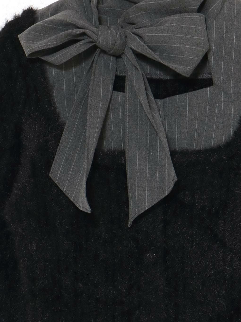 【BUBBLES】リボンタイスクールニット