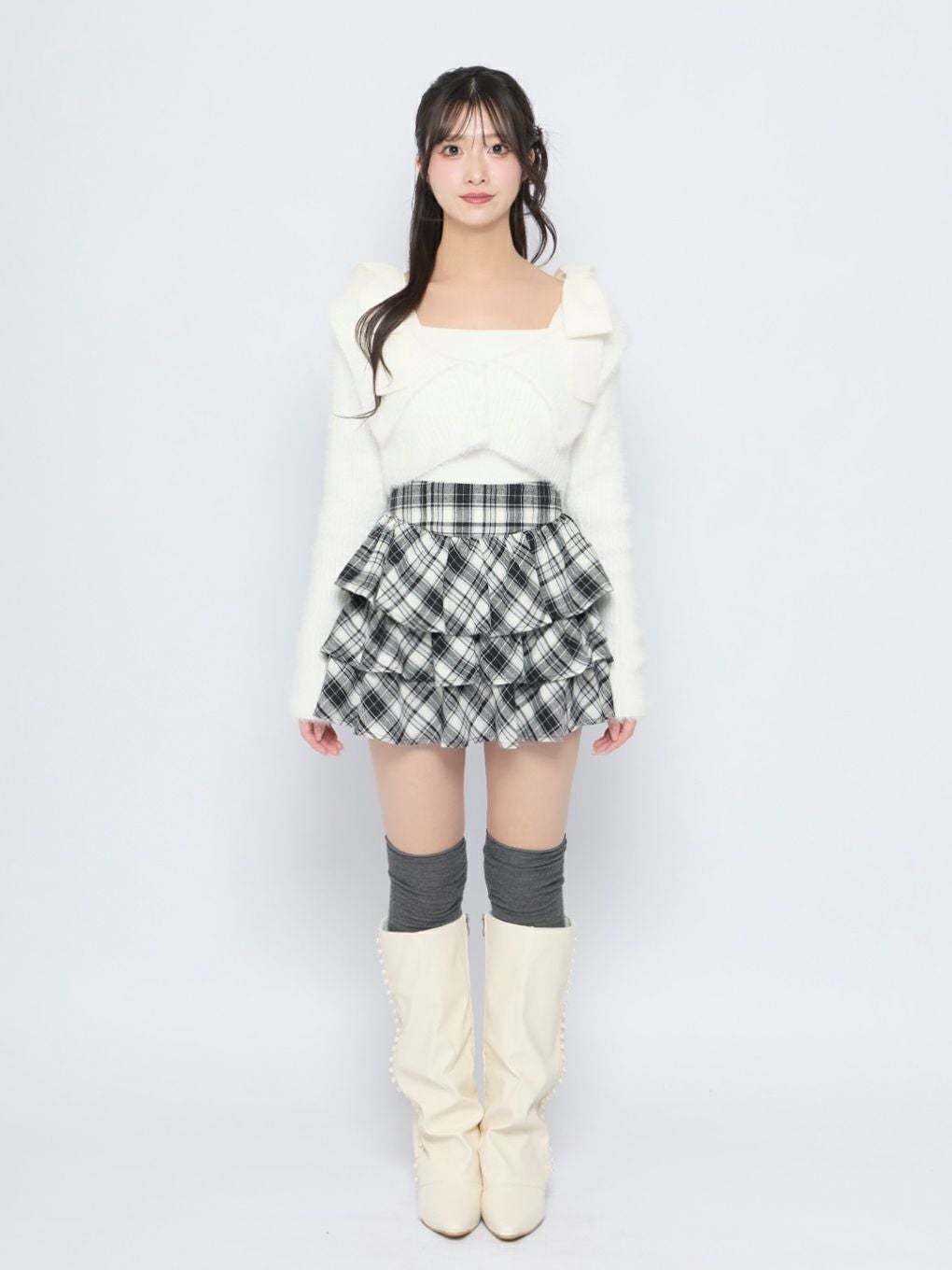 【BUBBLES】ショルダーリボンアンサンブル