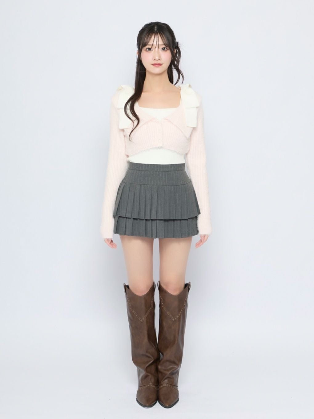 【BUBBLES】ショルダーリボンアンサンブル