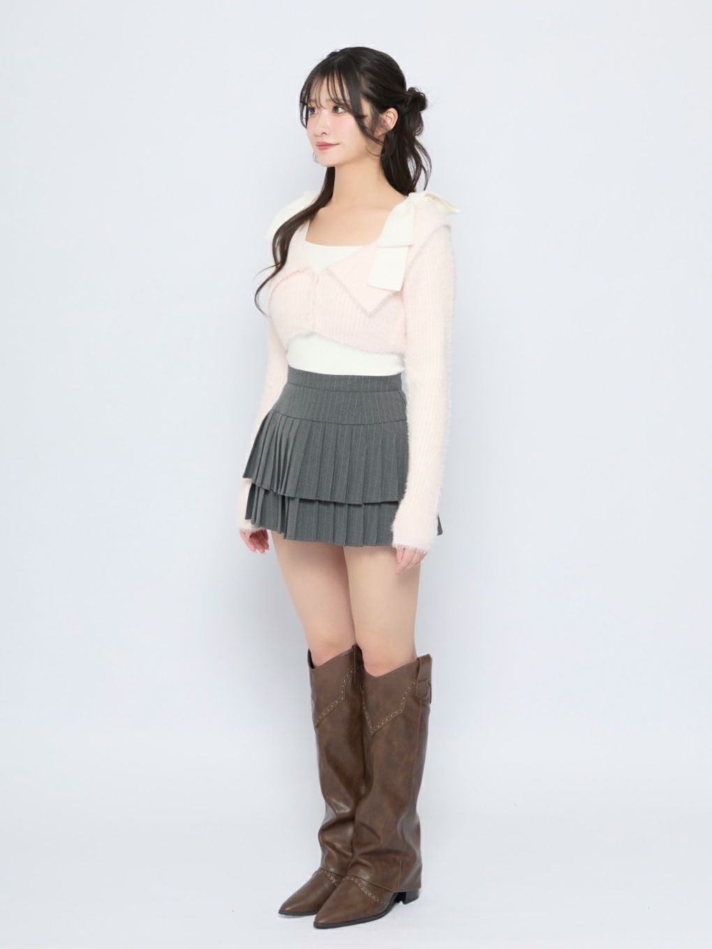 【BUBBLES】ショルダーリボンアンサンブル