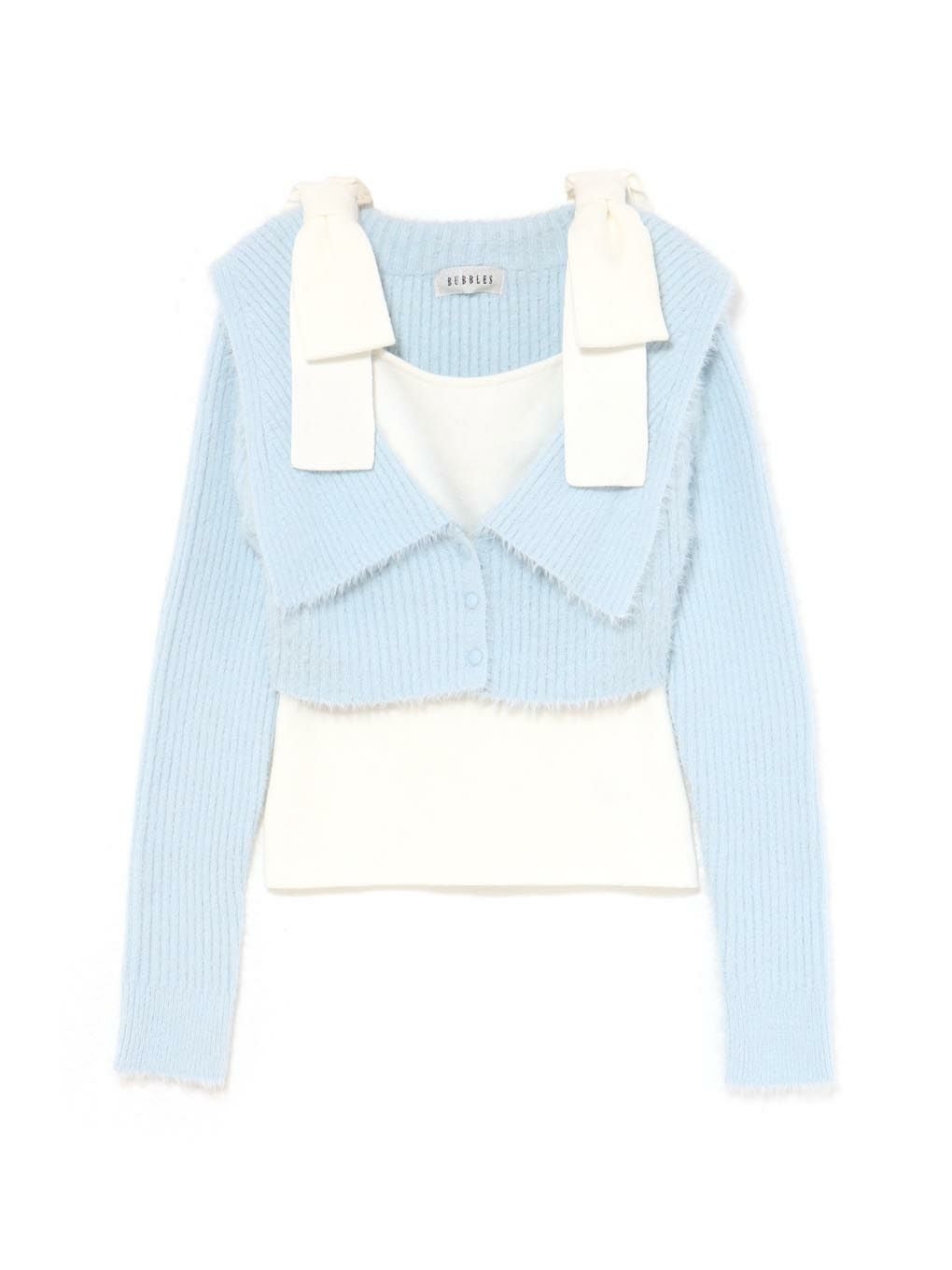 BUBBLESショルダーリボンアンサンブル BUBBLES】ショルダーリボンアンサンブル | sparkling mall online store