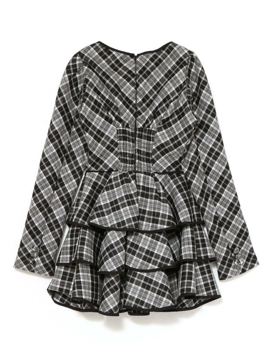 【BUBBLES】ガーリーティアードワンピース