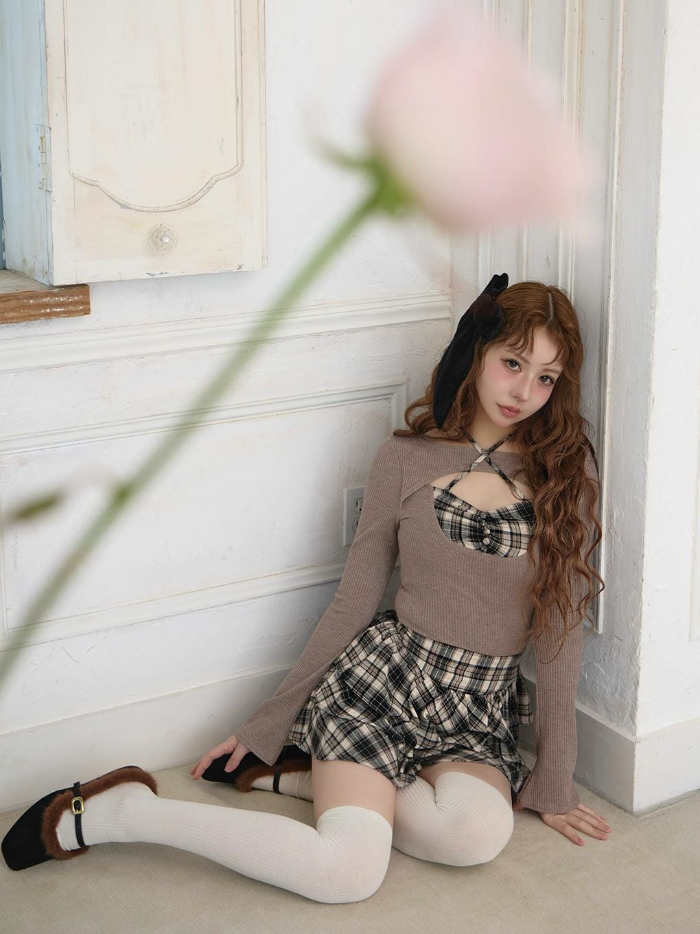 bubbles レイヤードクロップド セットアップ BUBBLES】レイヤードクロップドトップス | sparkling mall online store
