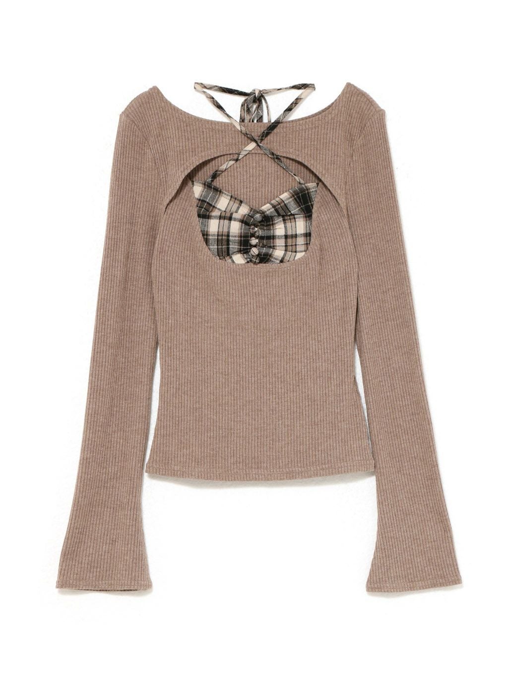 【BUBBLES】レイヤードクロップドトップス