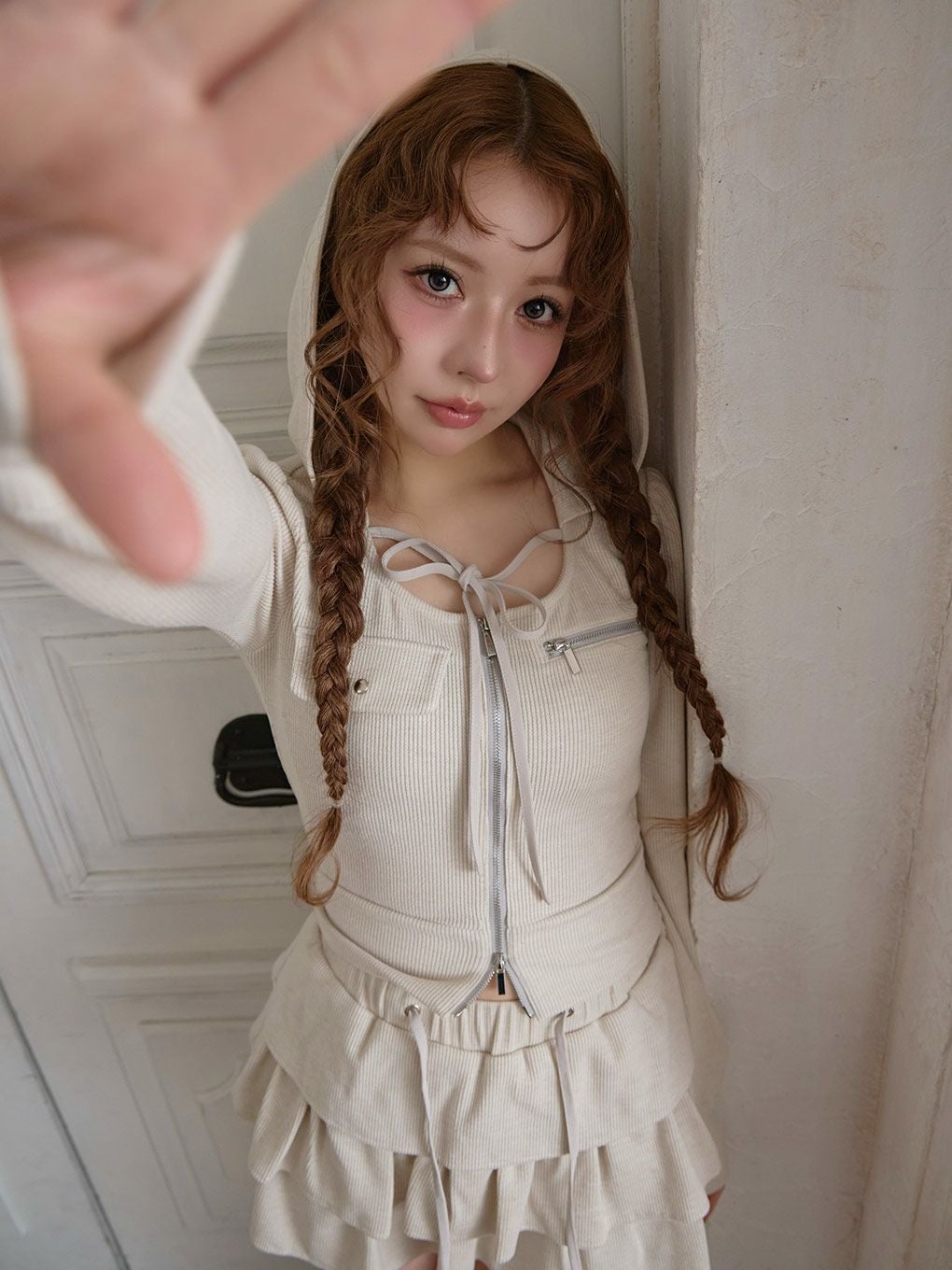 【BUBBLES】リボンスウェットセットアップ