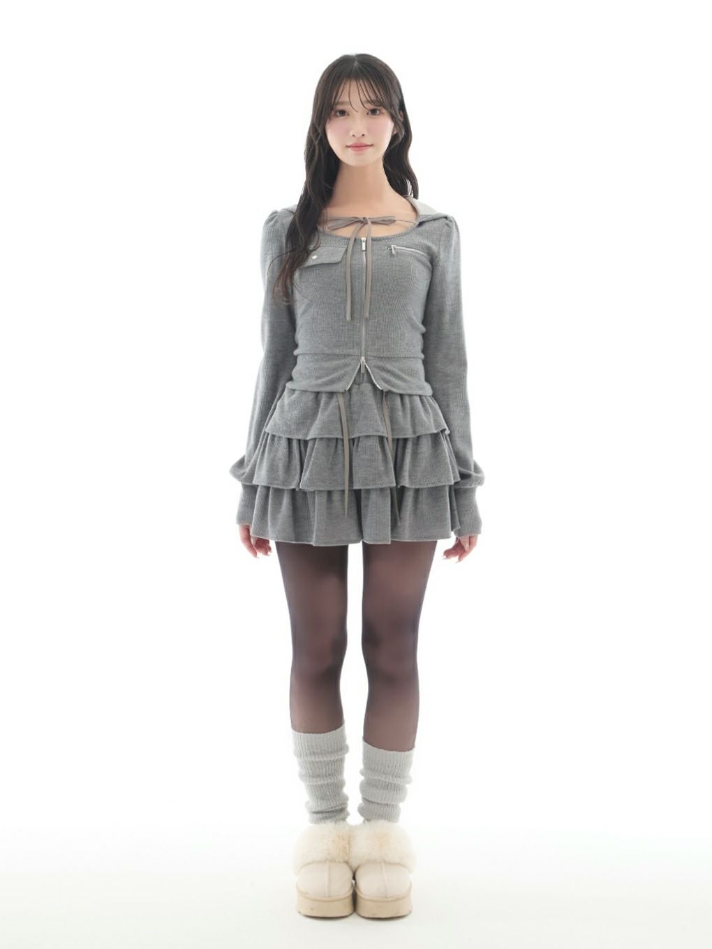 【BUBBLES】リボンスウェットセットアップ