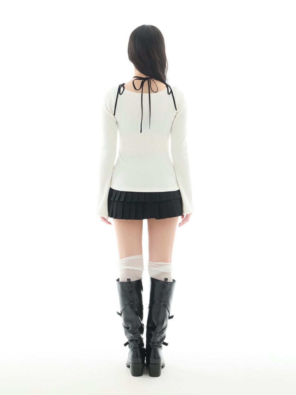 【BUBBLES】カシュクールリブトップス