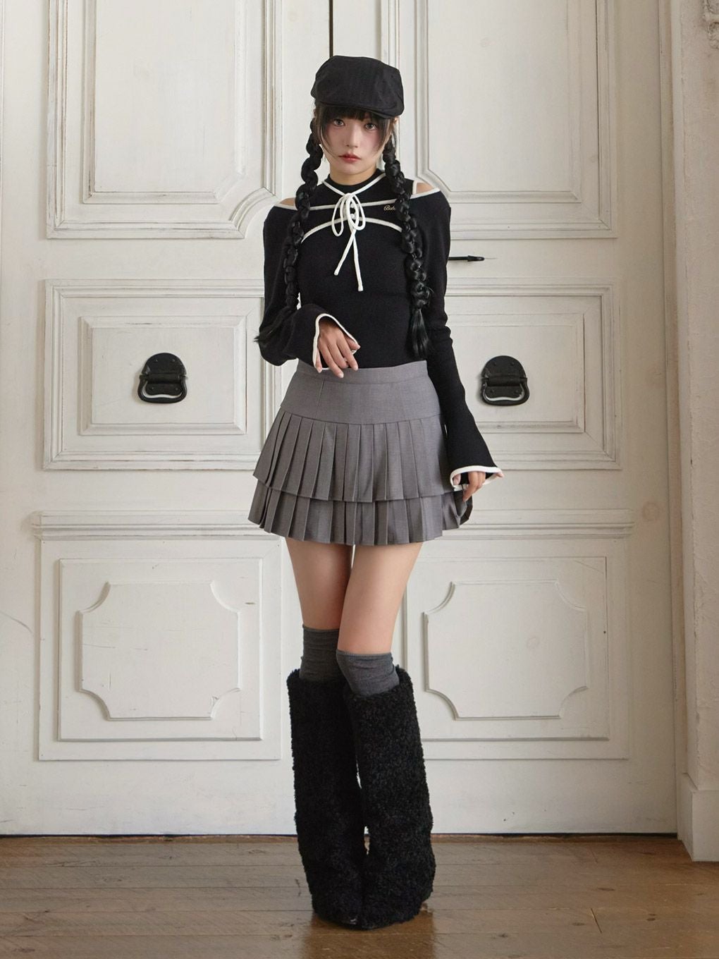  【BUBBLES】パイピングリボントップス