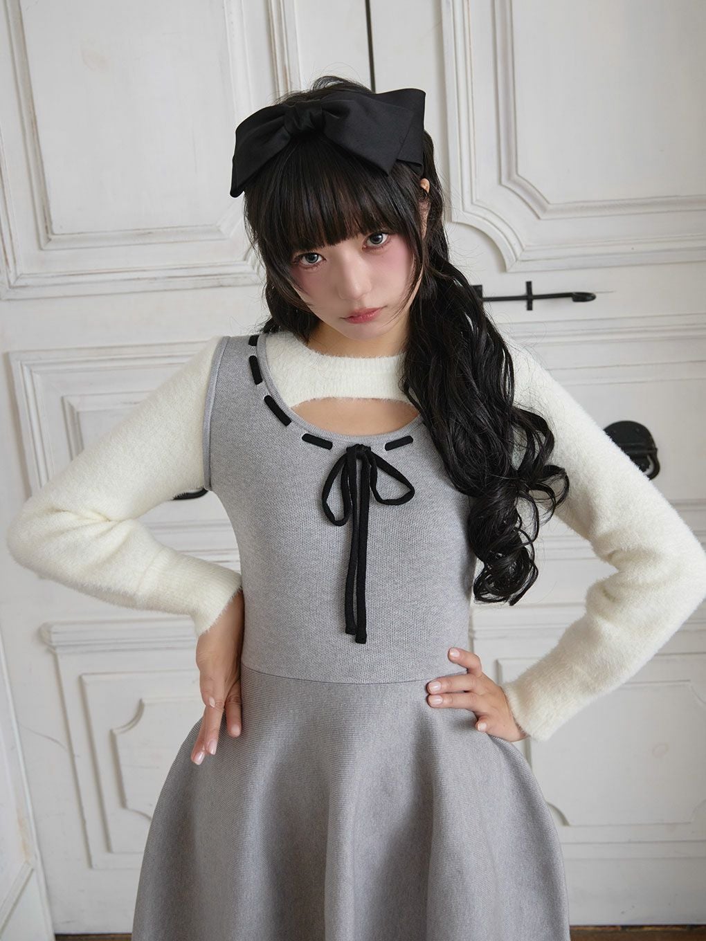 【BUBBLES】レイヤードガーリーワンピース