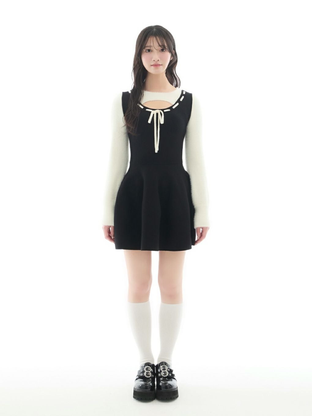 【BUBBLES】レイヤードガーリーワンピース