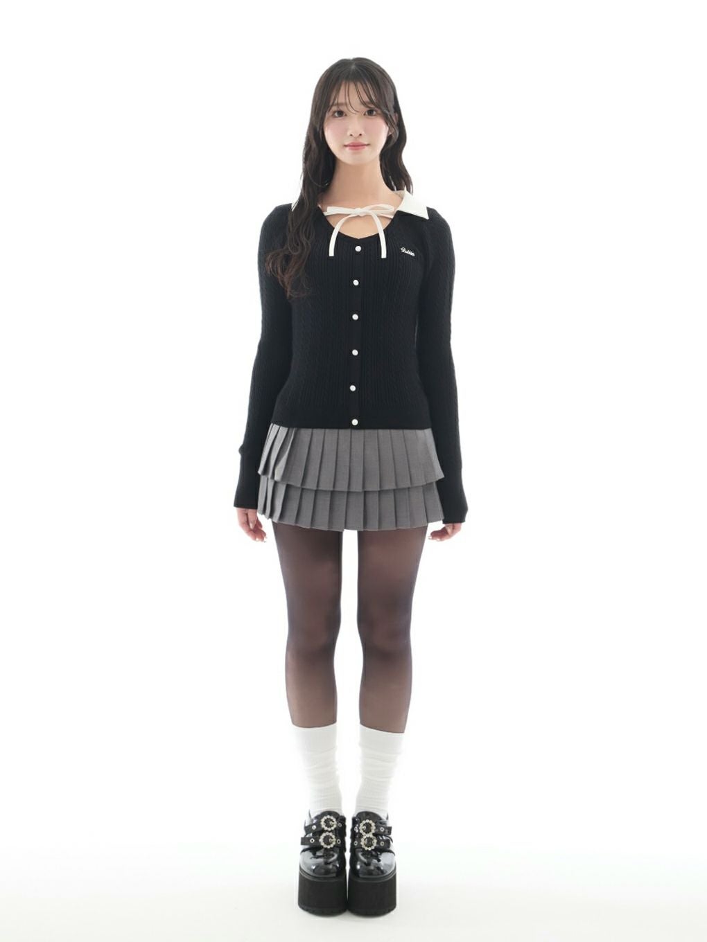 BUBBLES】ケーブルスクールニット | sparkling mall online store