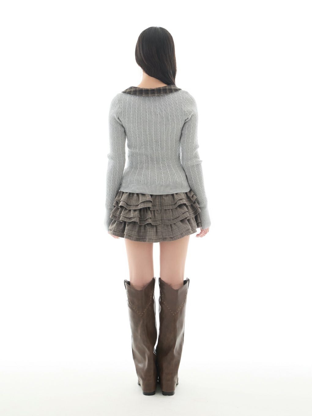 【BUBBLES】ケーブルスクールニット