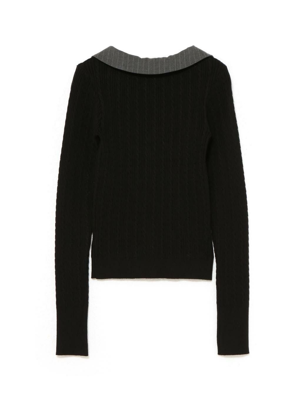 【BUBBLES】ケーブルスクールニット