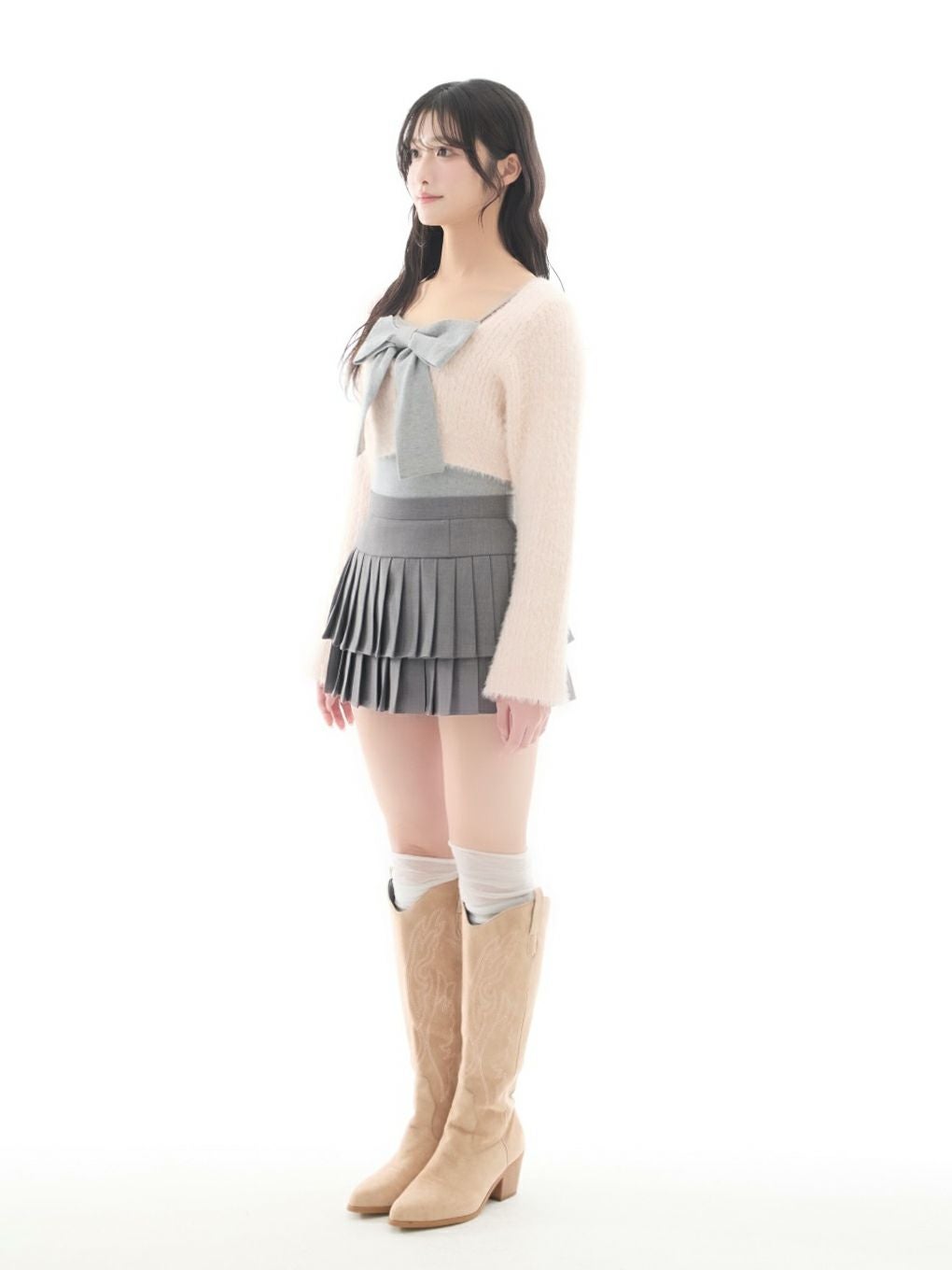 【BUBBLES】リボンニットアンサンブル