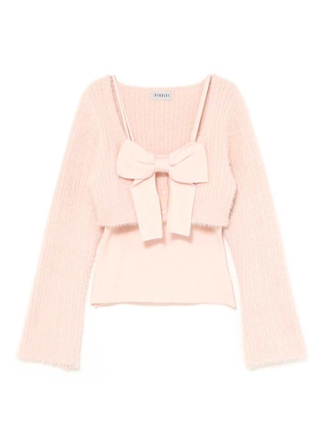 【BUBBLES】リボンニットアンサンブル