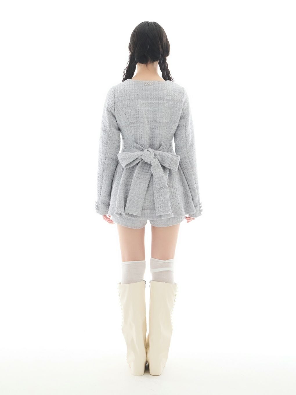 【BUBBLES】ツイードペプラムセットアップ