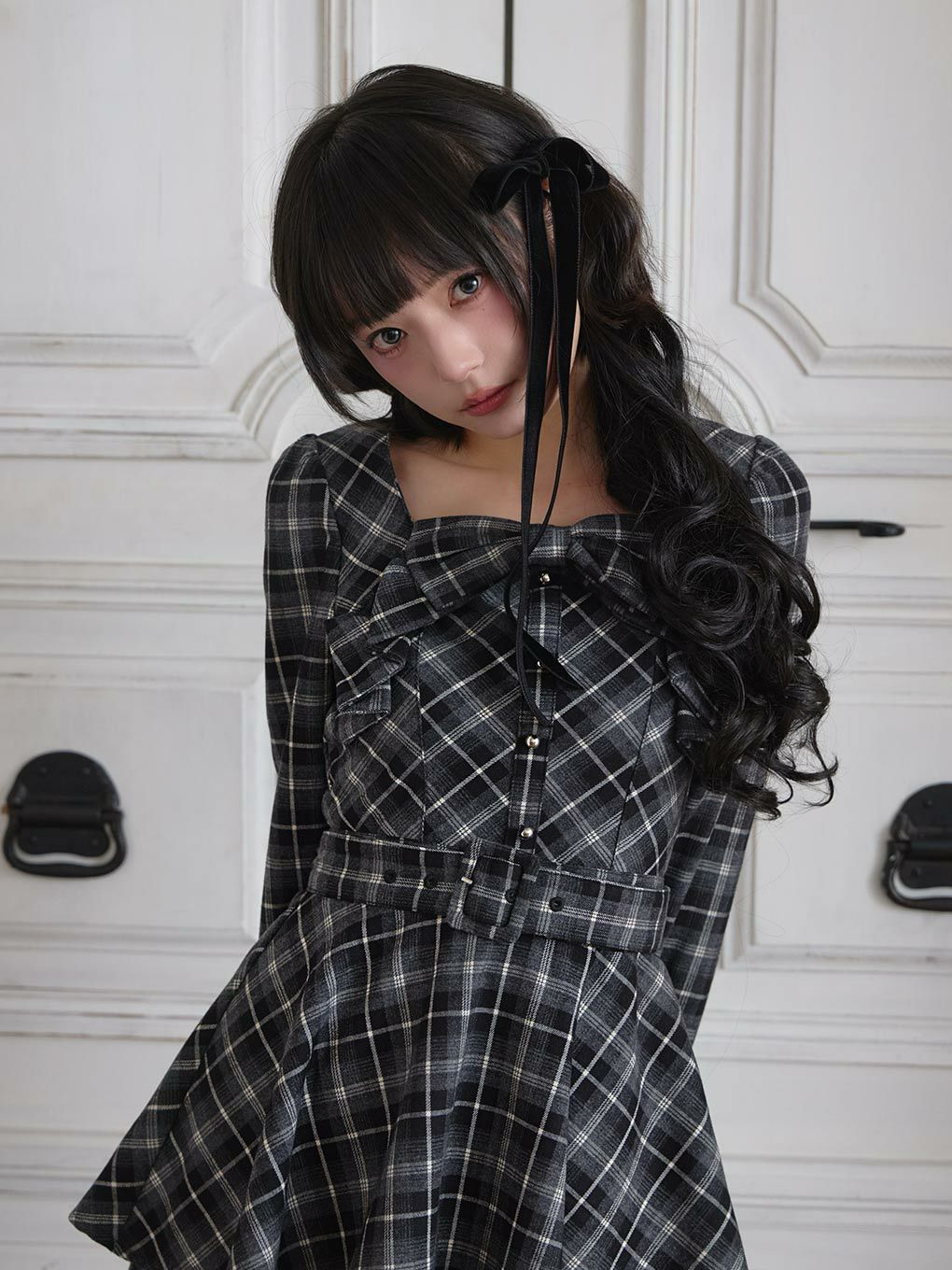 BUBBLES】リボンペプラムセットアップ | sparkling mall online store