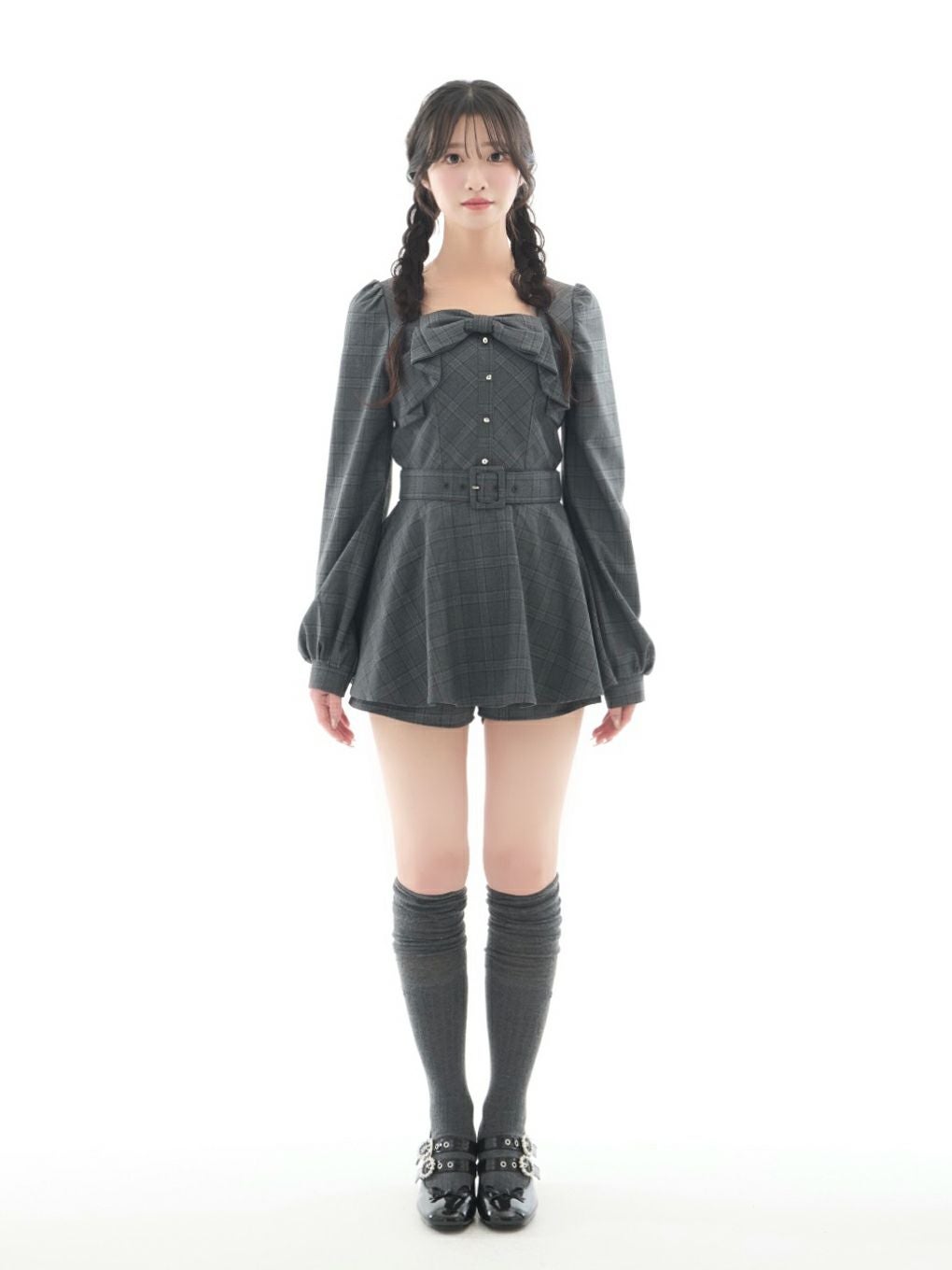 BUBBLES】リボンペプラムセットアップ | sparkling mall online store