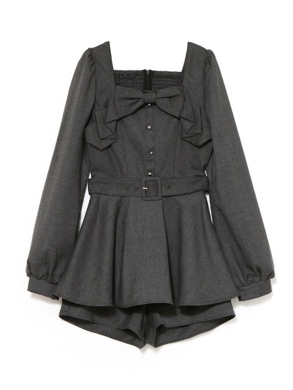 【BUBBLES】リボンペプラムセットアップ