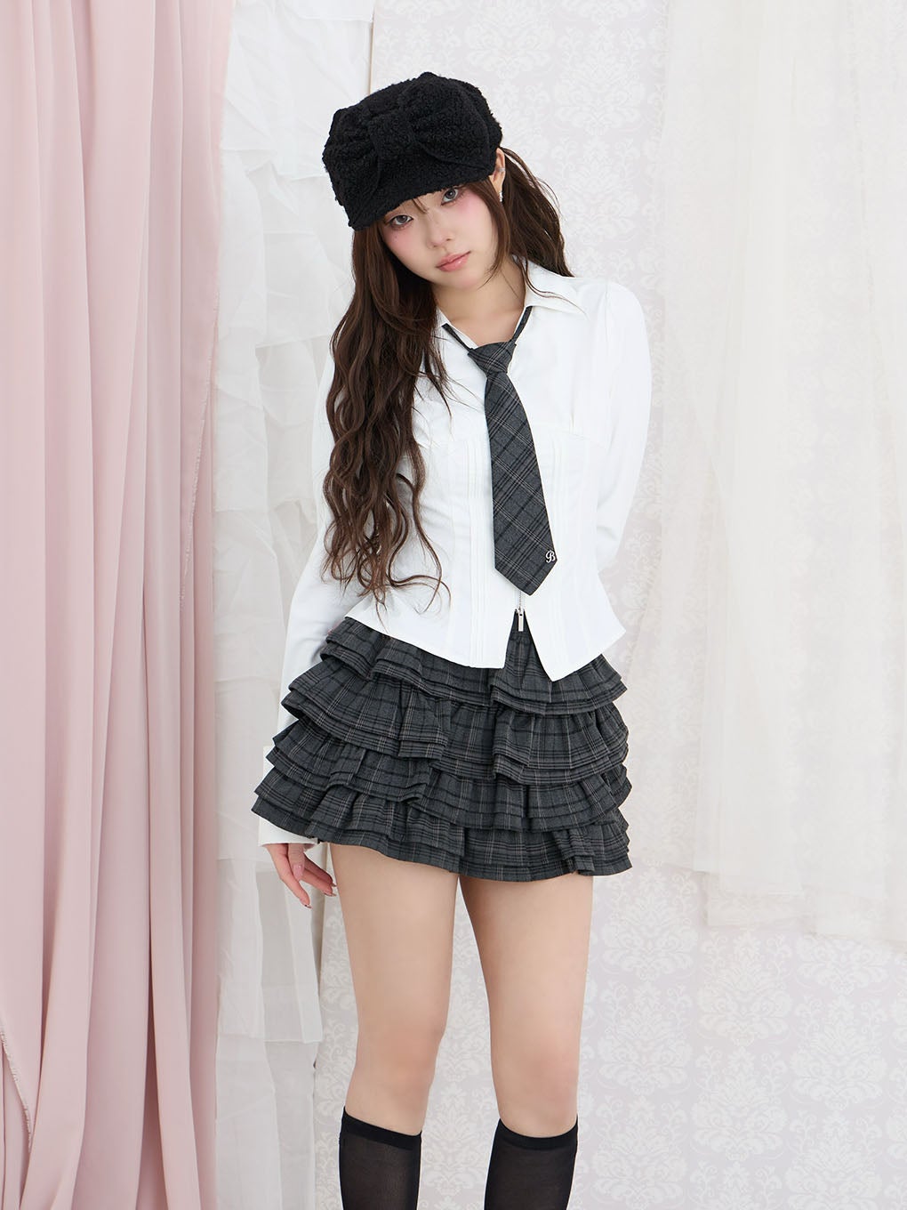 【BUBBLES】フリルミニスカパン