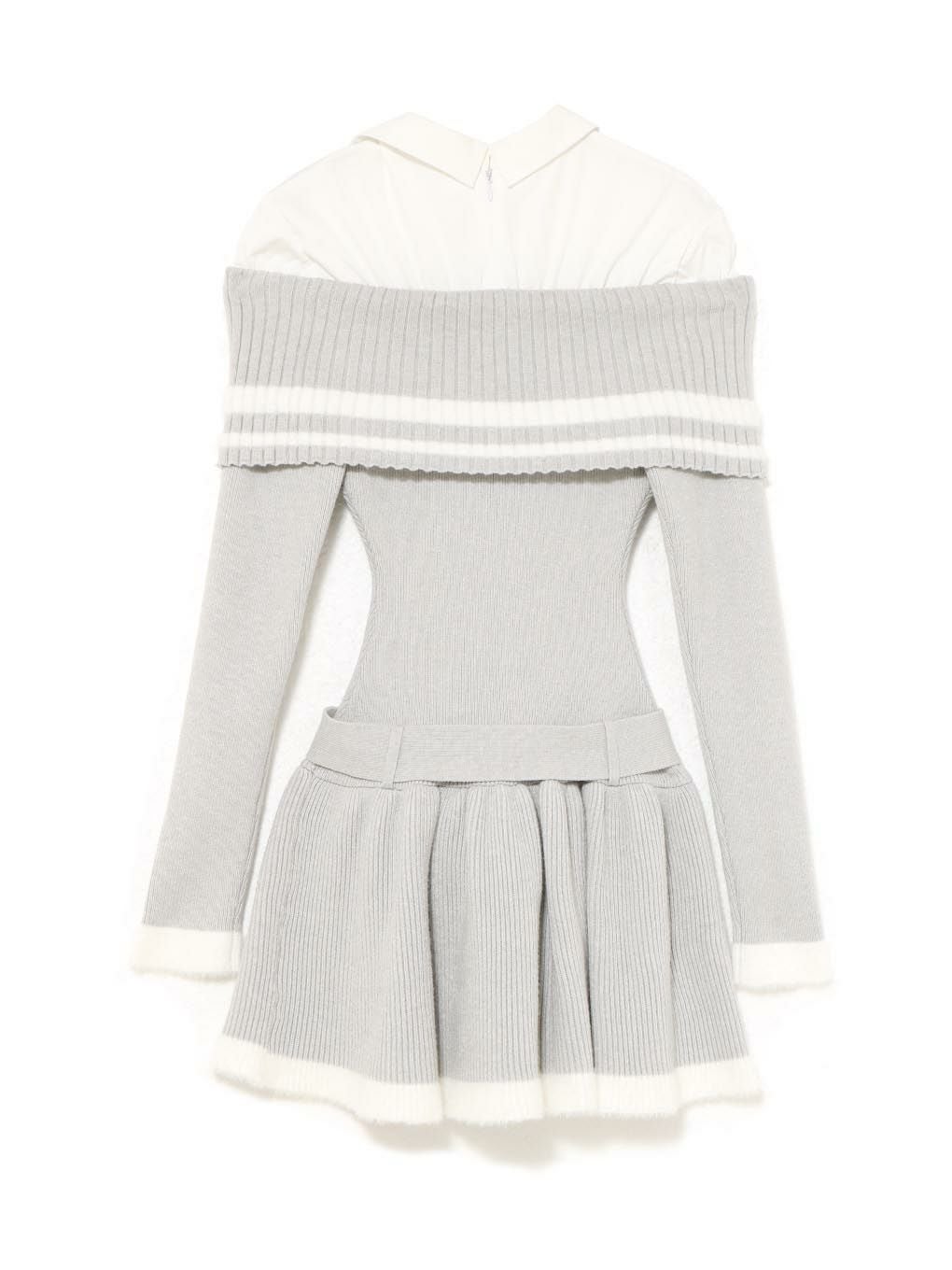 【BUBBLES】オフショルスクールワンピース