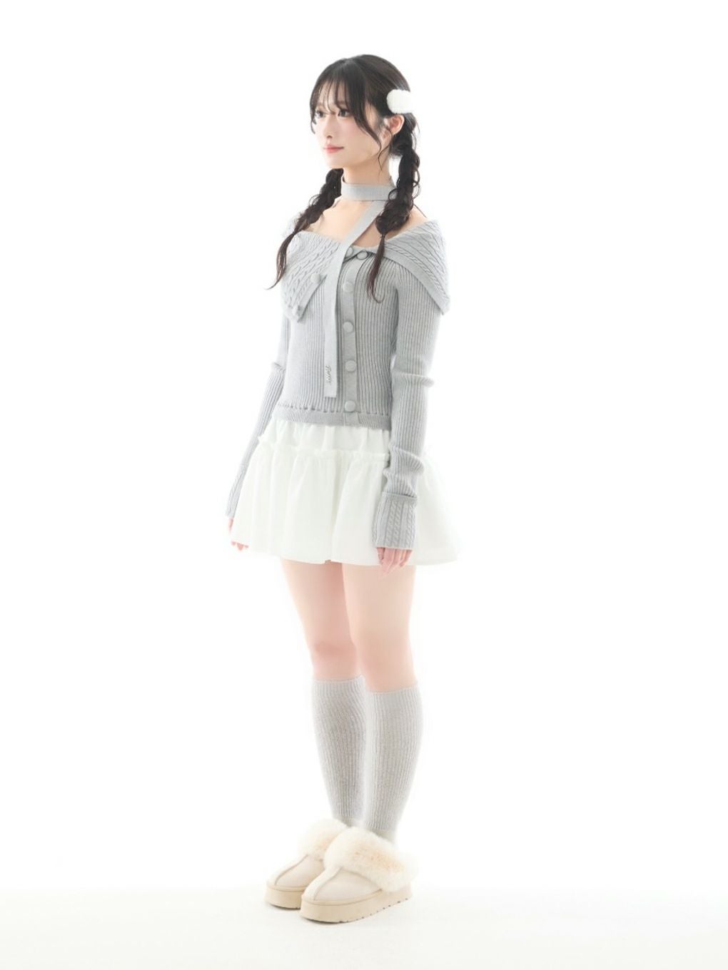 BUBBLES】ケーブルオフショルワンピース | sparkling mall online store
