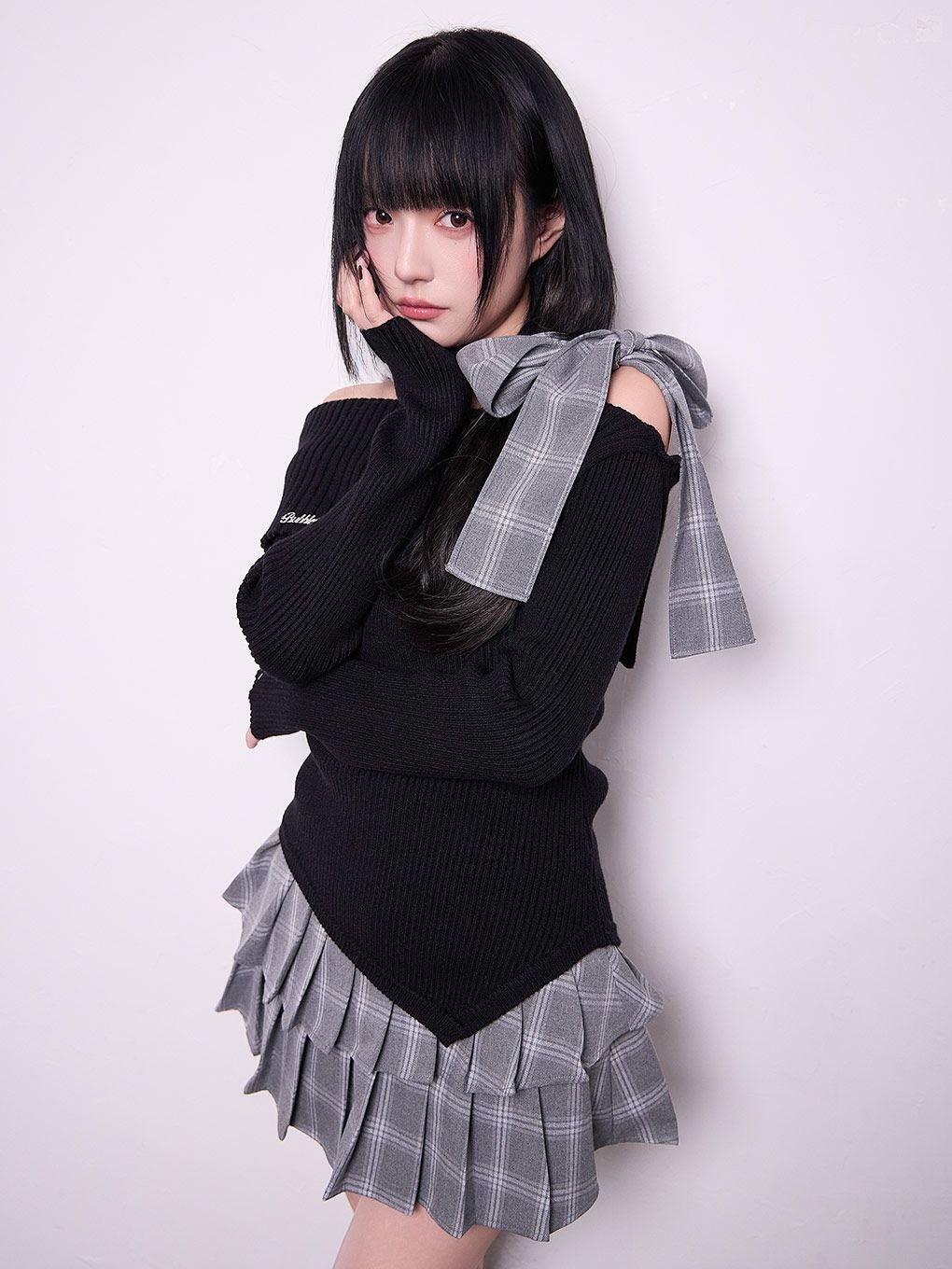 【BUBBLES】リボンプリーツセットアップ