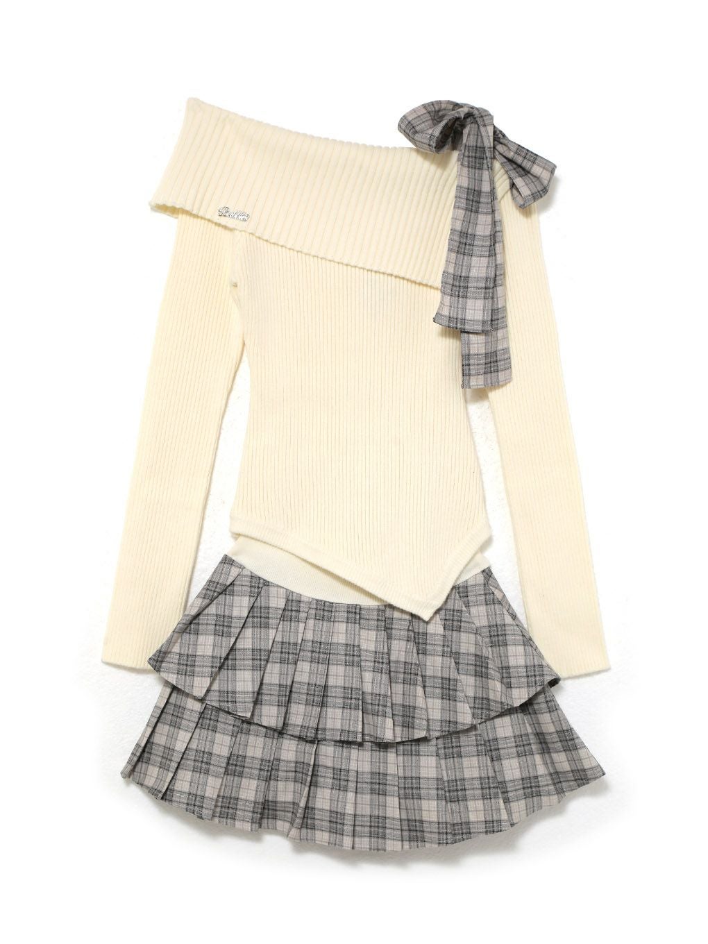 【BUBBLES】リボンプリーツセットアップ
