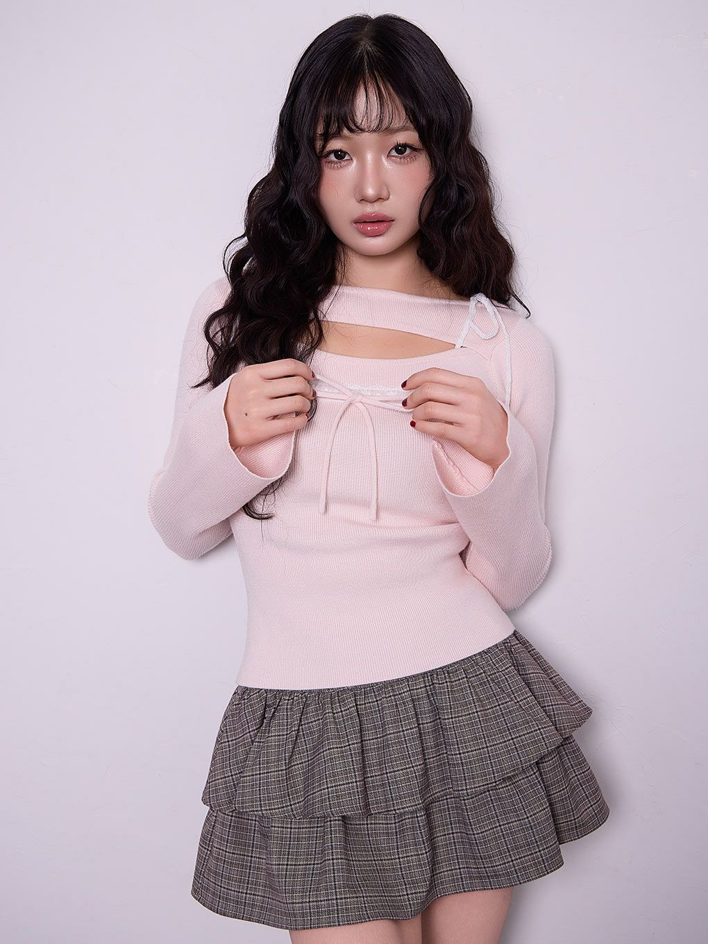 BUBBLES】レースリボンニットトップス | sparkling mall online store
