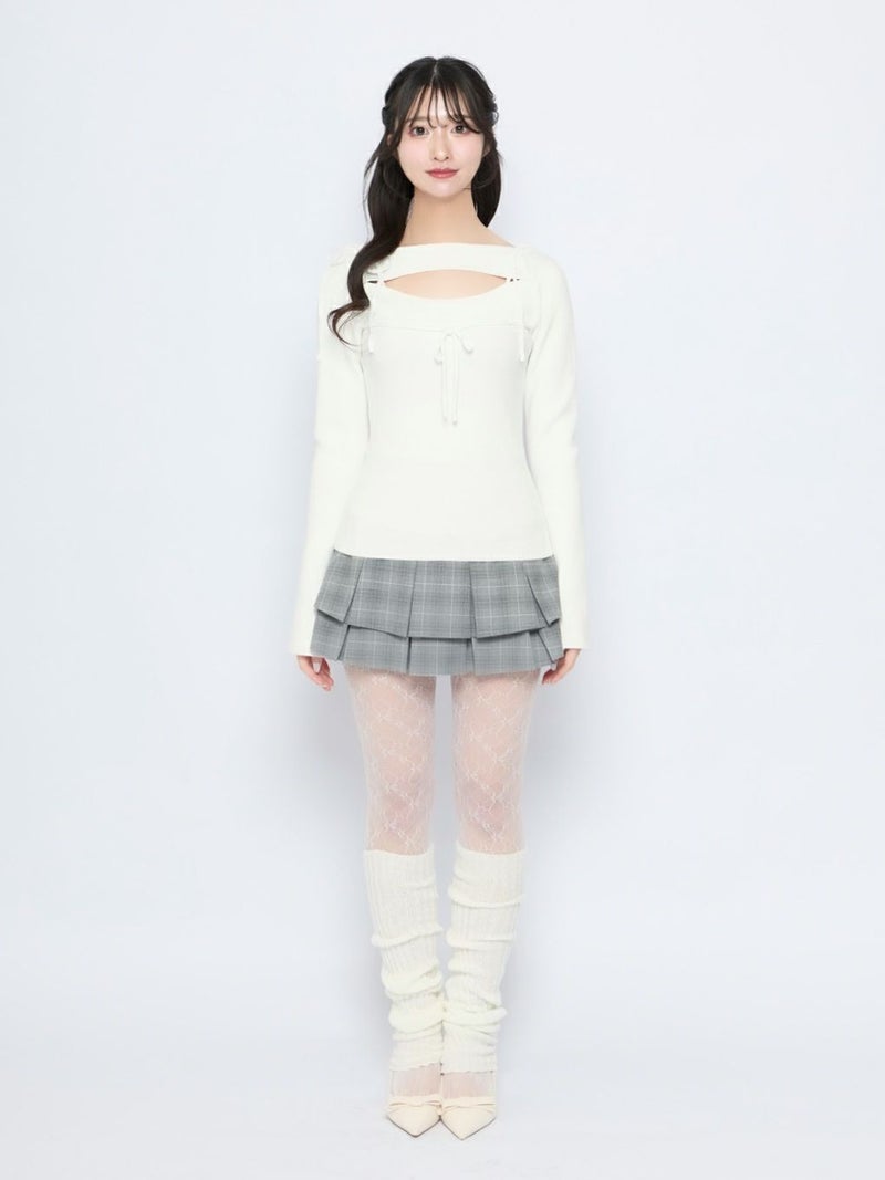 BUBBLES】レースリボンニットトップス | sparkling mall online store