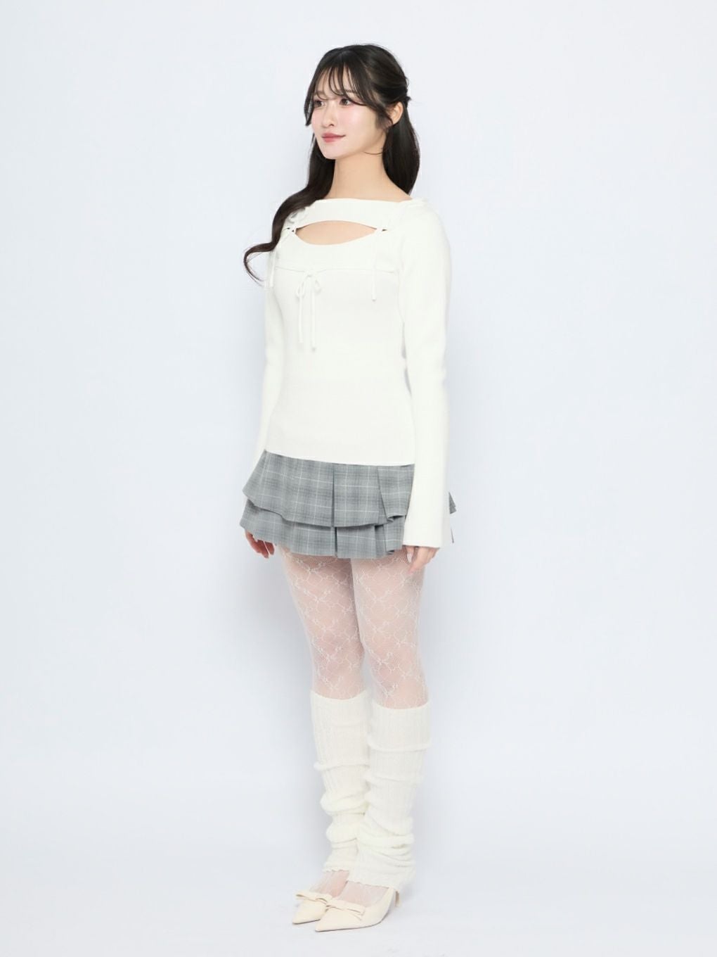 BUBBLES】レースリボンニットトップス | sparkling mall online store
