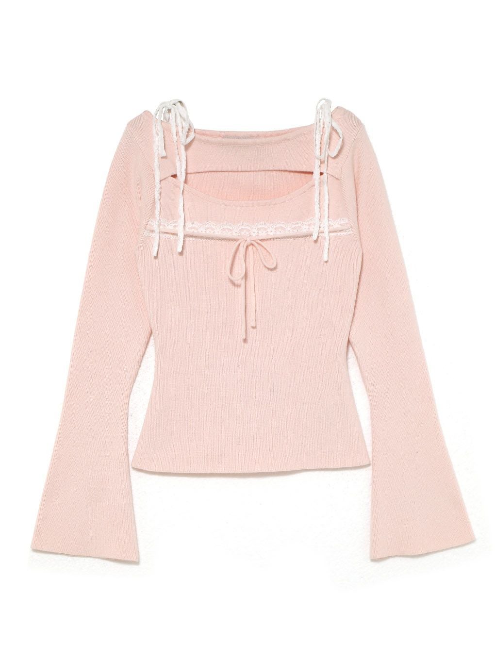 BUBBLES】レースリボンニットトップス | sparkling mall online store
