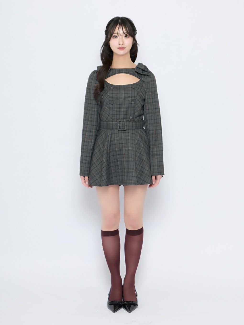 【BUBBLES】ショルダーリボンセットアップ