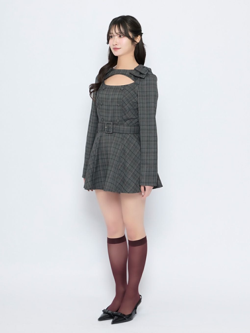 【BUBBLES】ショルダーリボンセットアップ