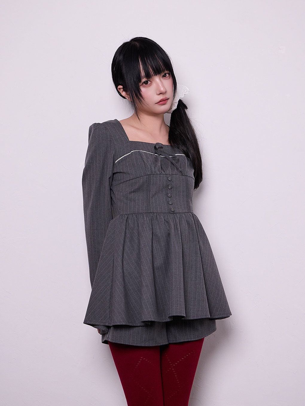 【BUBBLES】コルセットペプラムセットアップ