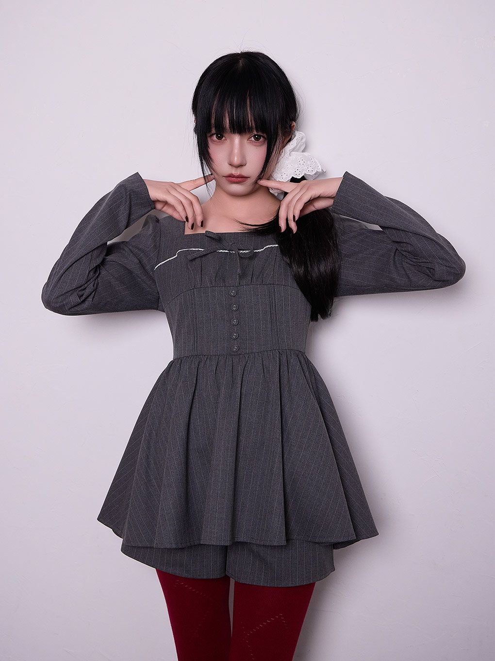 【BUBBLES】コルセットペプラムセットアップ